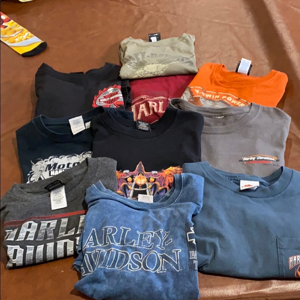 9 Harley-Davidson shirts
